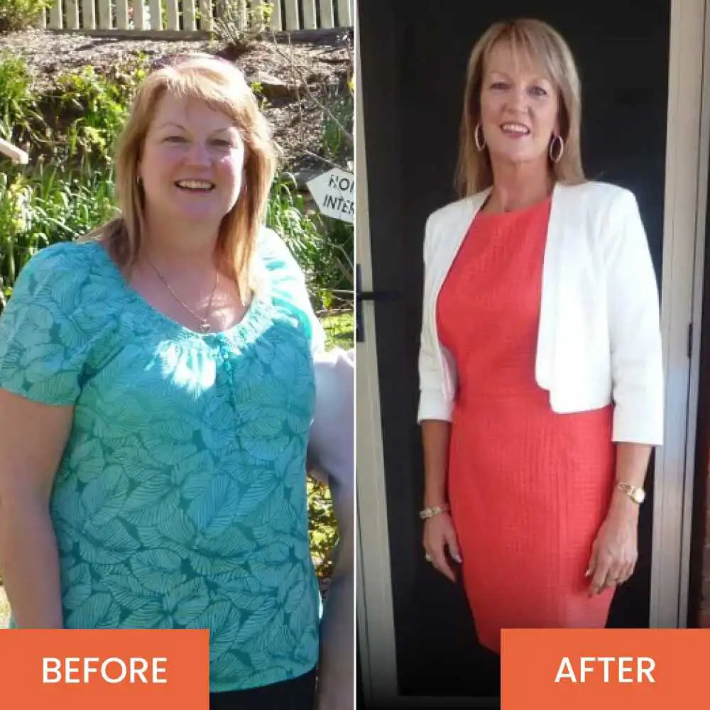 Bryo before-and-after comparison – user after several weeks of regular use