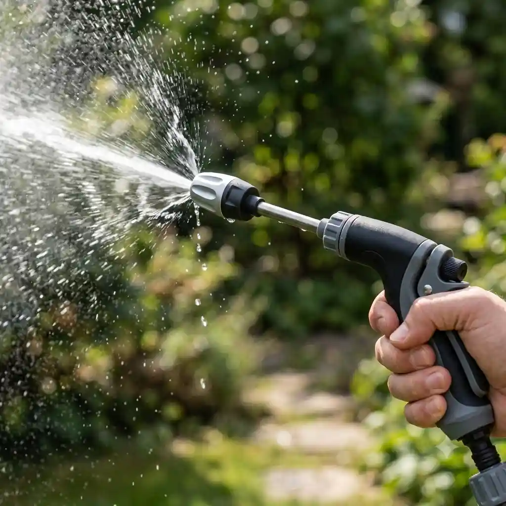 Jetterix pressure nozzle with a powerful water jet — boosted pressure straight from the nozzle